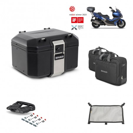SHAD Baul trasero + parrilla soporte montaje accesorios TR48 TERRA BLACK EDITION KIT-452130