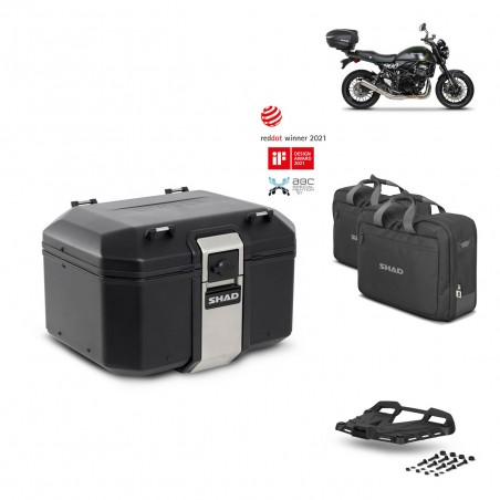 SHAD Baul trasero + parrilla soporte montaje accesorios TR48 TERRA BLACK EDITION KIT-452144
