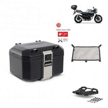 SHAD Baul trasero + parrilla soporte montaje accesorios TR48 TERRA BLACK EDITION KIT-452165