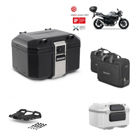 SHAD Baul trasero + parrilla soporte montaje accesorios TR48 TERRA BLACK EDITION KIT-452168