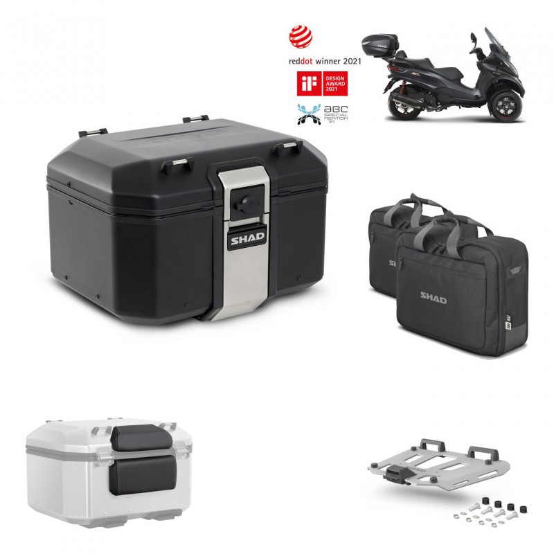 SHAD Baul trasero + parrilla soporte montaje accesorios TR48 TERRA BLACK EDITION KIT-452183