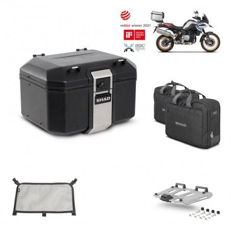 SHAD Baul trasero + parrilla soporte montaje accesorios TR48 TERRA BLACK EDITION KIT-452207