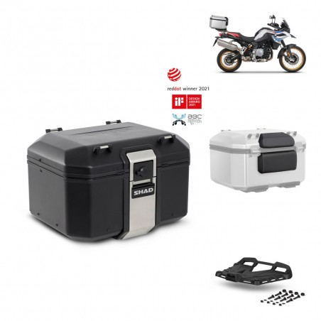 SHAD Baul trasero + parrilla soporte montaje accesorios TR48 TERRA BLACK EDITION KIT-452210