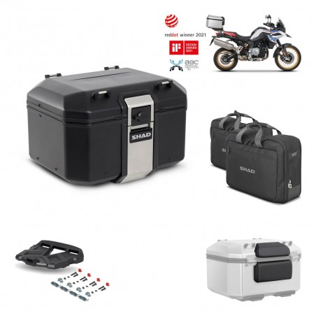 SHAD Baul trasero + parrilla soporte montaje accesorios TR48 TERRA BLACK EDITION KIT-452221