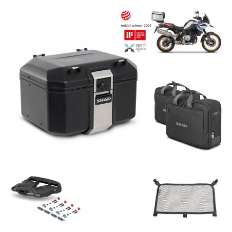 SHAD Baul trasero + parrilla soporte montaje accesorios TR48 TERRA BLACK EDITION KIT-452222