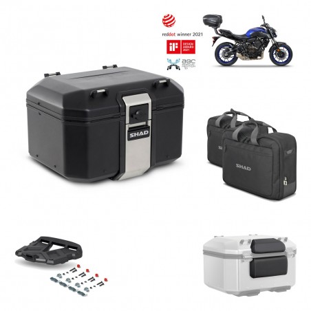 SHAD Baul trasero + parrilla soporte montaje accesorios TR48 TERRA BLACK EDITION KIT-452244