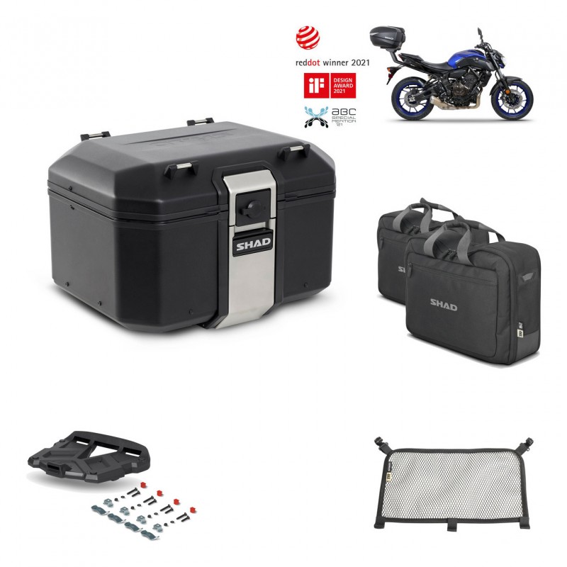 SHAD Rear trunk + grill mounting bracket accessories TR48 TERRA BLACK EDITION KIT-452245