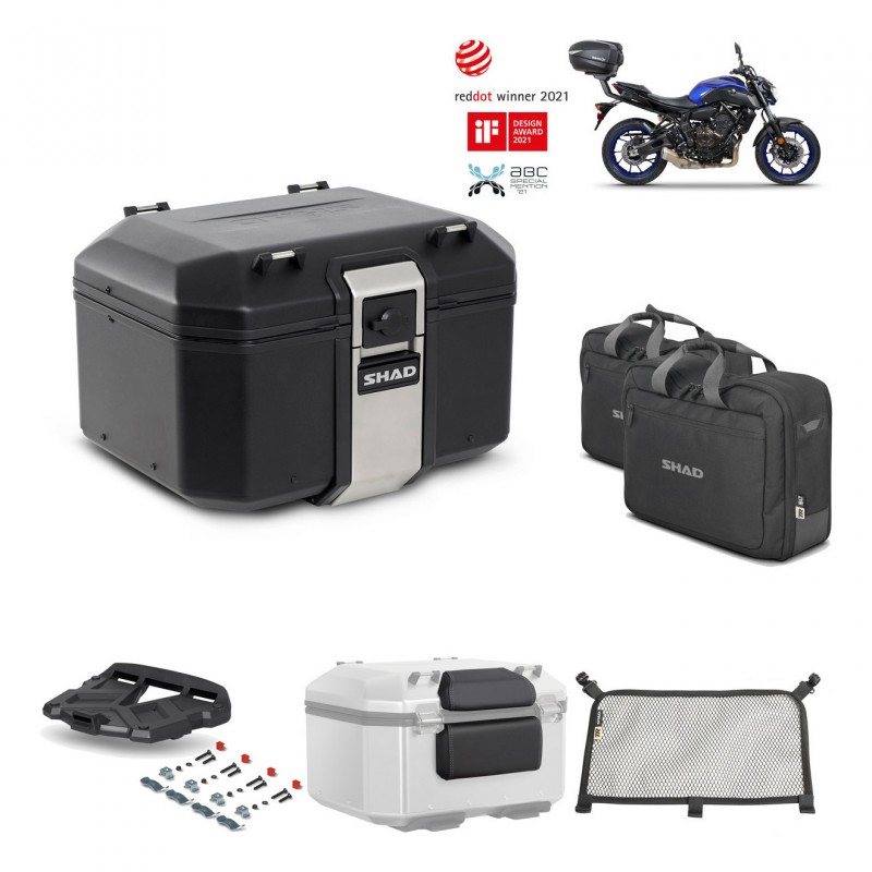 SHAD Baul trasero + parrilla soporte montaje accesorios TR48 TERRA BLACK EDITION KIT-452246