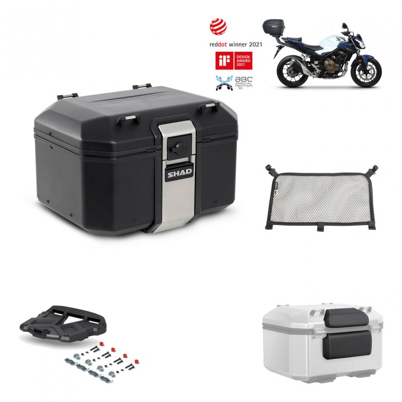 SHAD Rear trunk + grill mounting bracket accessories TR48 TERRA BLACK EDITION KIT-452265