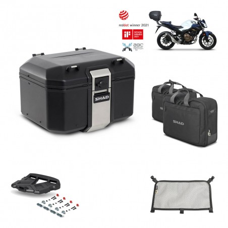 SHAD Baul trasero + parrilla soporte montaje accesorios TR48 TERRA BLACK EDITION KIT-452268