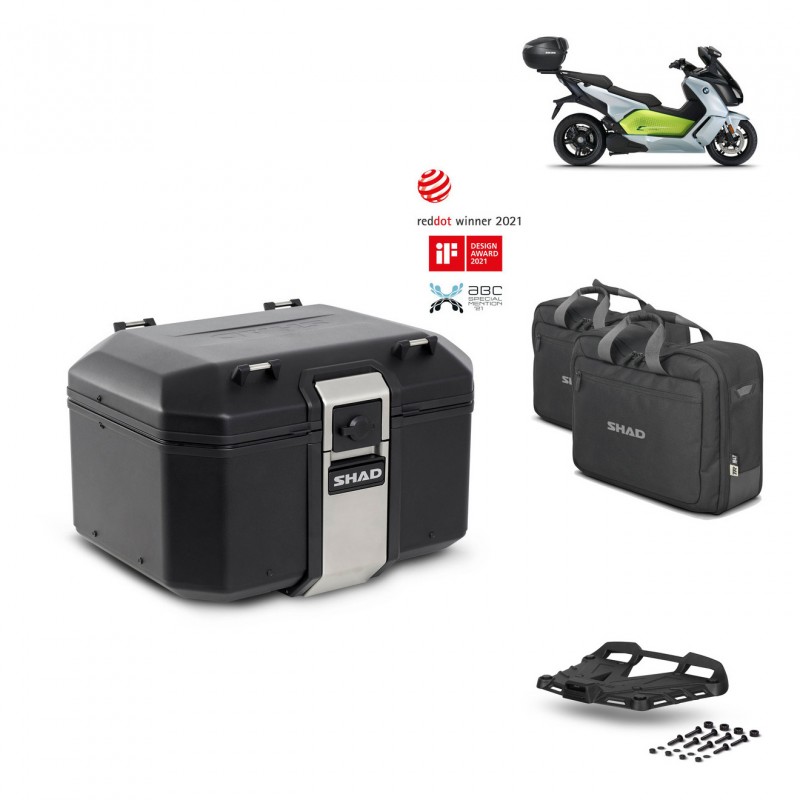SHAD Baul trasero + parrilla soporte montaje accesorios TR48 TERRA BLACK EDITION KIT-452282