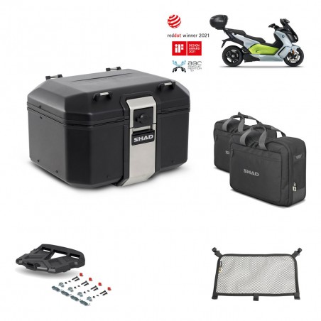 SHAD Baul trasero + parrilla soporte montaje accesorios TR48 TERRA BLACK EDITION KIT-452291