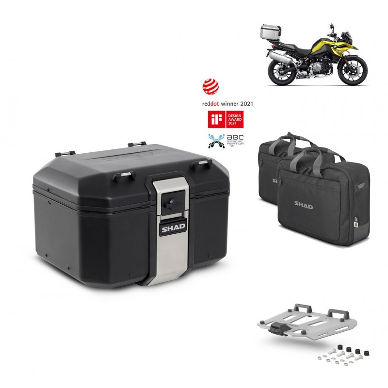 SHAD Rear trunk + grill mounting bracket accessories TR48 TERRA BLACK EDITION KIT-452297