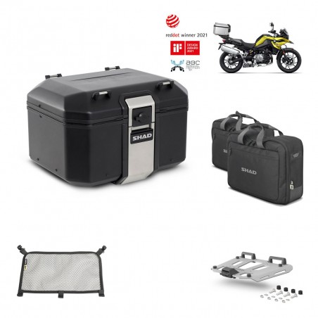 SHAD Baul trasero + parrilla soporte montaje accesorios TR48 TERRA BLACK EDITION KIT-452299