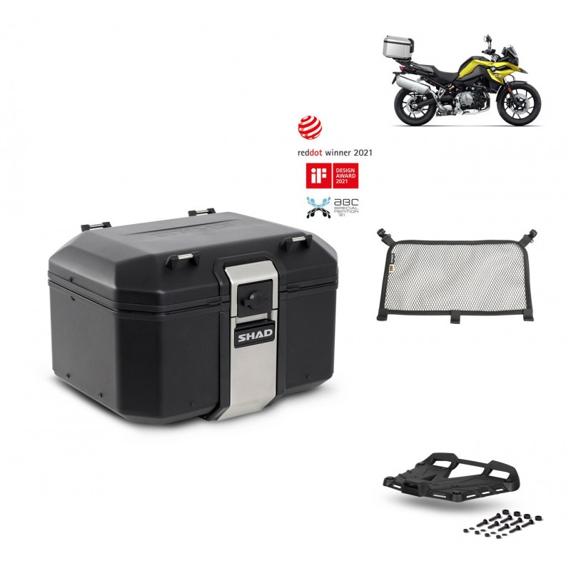 SHAD Baul trasero + parrilla soporte montaje accesorios TR48 TERRA BLACK EDITION KIT-452303