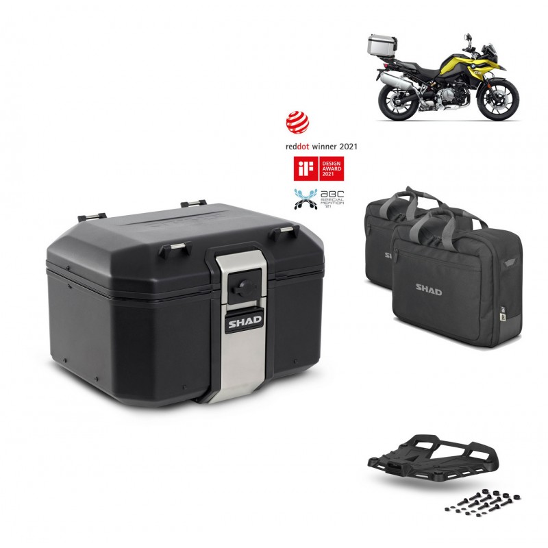 SHAD Rear trunk + grill mounting bracket accessories TR48 TERRA BLACK EDITION KIT-452305