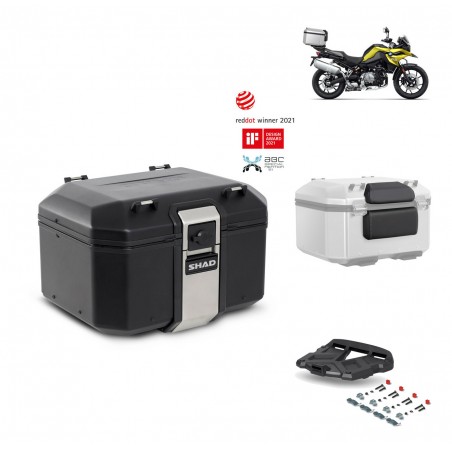 SHAD Baul trasero + parrilla soporte montaje accesorios TR48 TERRA BLACK EDITION KIT-452309