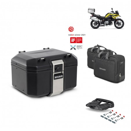 SHAD Baul trasero + parrilla soporte montaje accesorios TR48 TERRA BLACK EDITION KIT-452312
