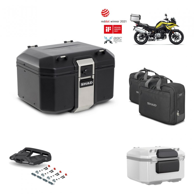 SHAD Baul trasero + parrilla soporte montaje accesorios TR48 TERRA BLACK EDITION KIT-452313