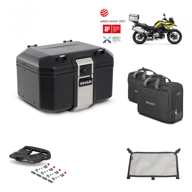 SHAD Baul trasero + parrilla soporte montaje accesorios TR48 TERRA BLACK EDITION KIT-452314