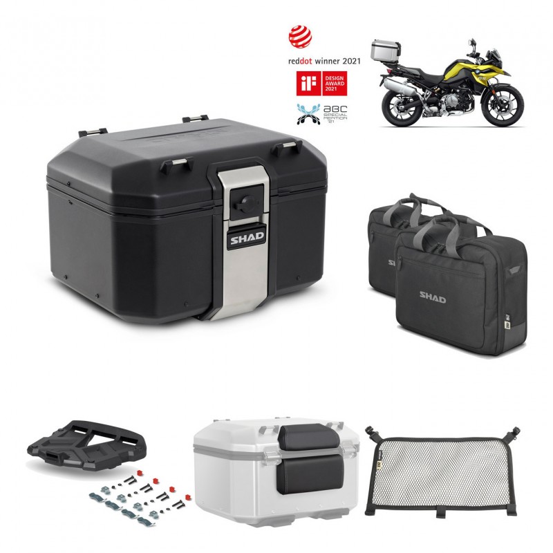 SHAD Baul trasero + parrilla soporte montaje accesorios TR48 TERRA BLACK EDITION KIT-452315