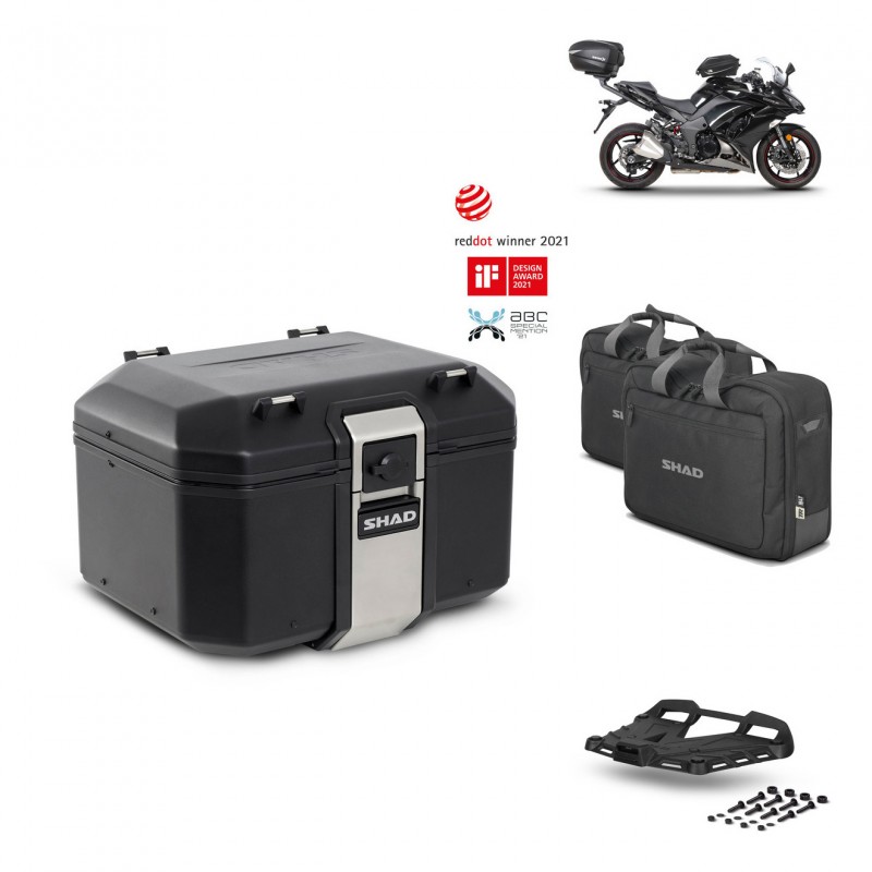SHAD Rear trunk + grill mounting bracket accessories TR48 TERRA BLACK EDITION KIT-452351