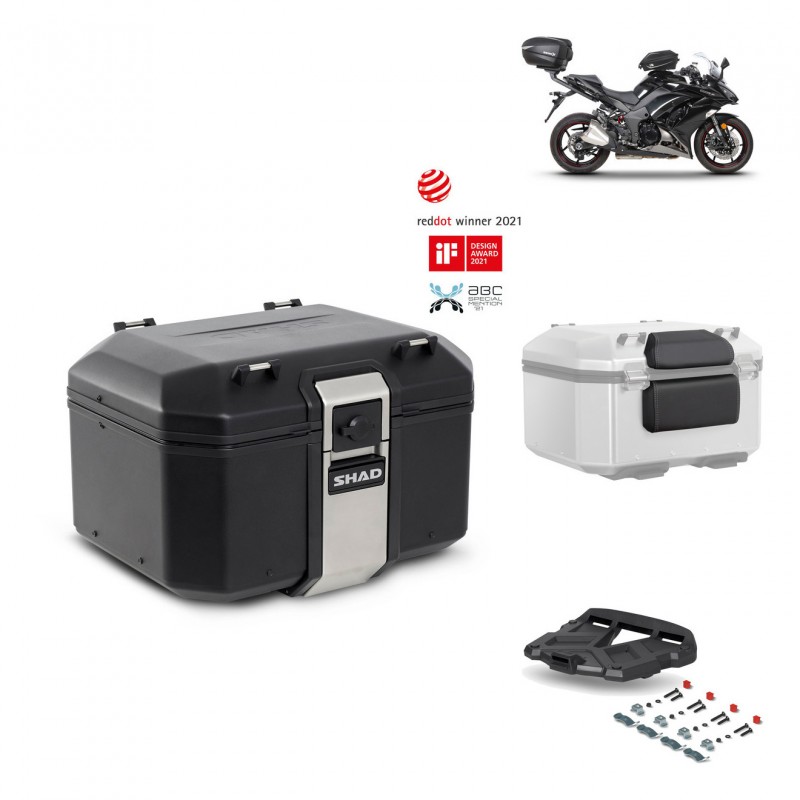 SHAD Rear trunk + grill mounting bracket accessories TR48 TERRA BLACK EDITION KIT-452355