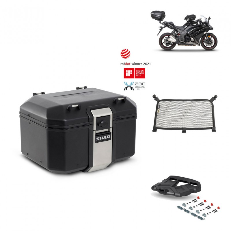 SHAD Baul trasero + parrilla soporte montaje accesorios TR48 TERRA BLACK EDITION KIT-452356
