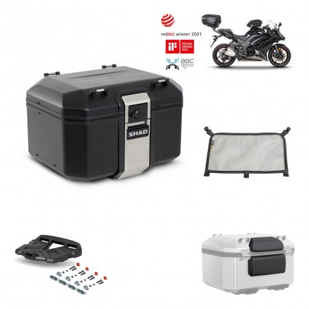 SHAD Rear trunk + grill mounting bracket accessories TR48 TERRA BLACK EDITION KIT-452357