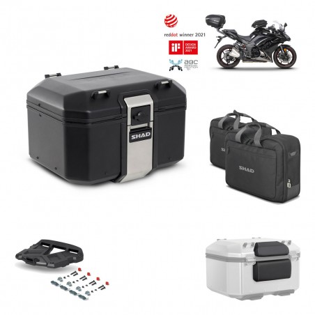SHAD Baul trasero + parrilla soporte montaje accesorios TR48 TERRA BLACK EDITION KIT-452359