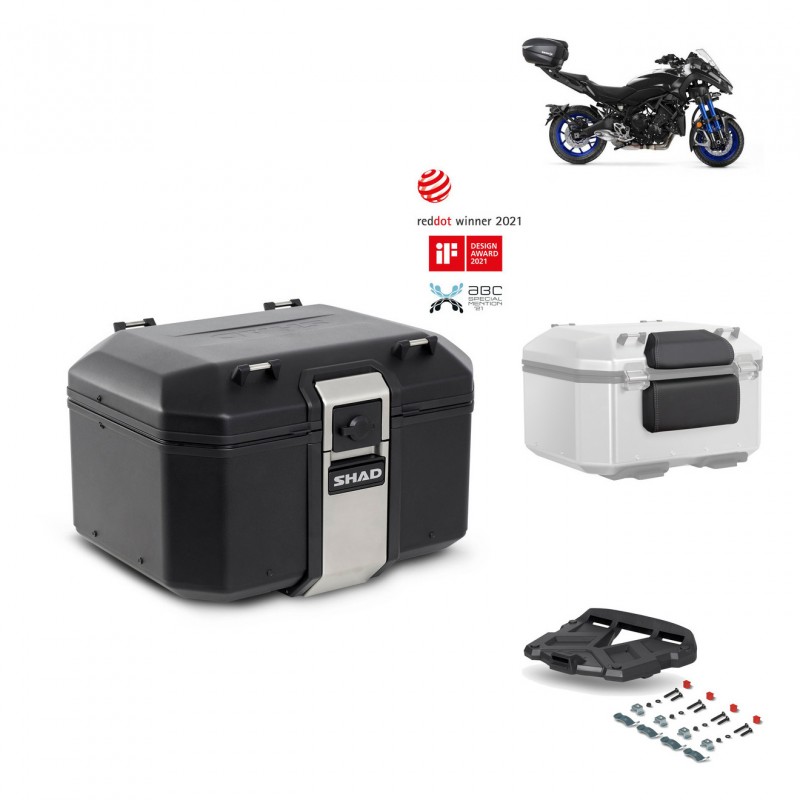 SHAD Baul trasero + parrilla soporte montaje accesorios TR48 TERRA BLACK EDITION KIT-452401
