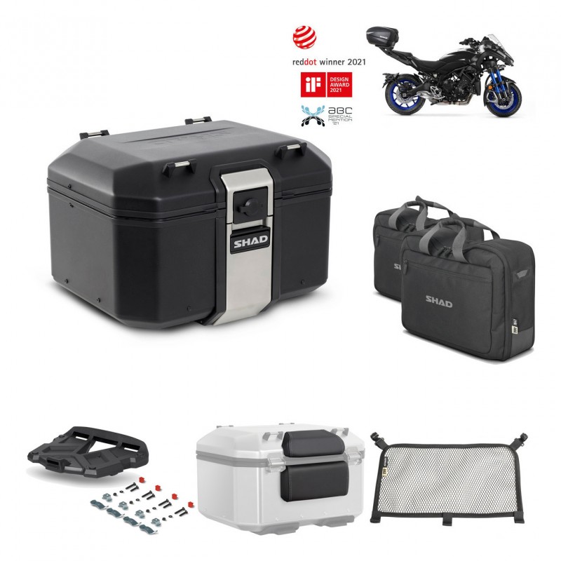 SHAD Baul trasero + parrilla soporte montaje accesorios TR48 TERRA BLACK EDITION KIT-452407