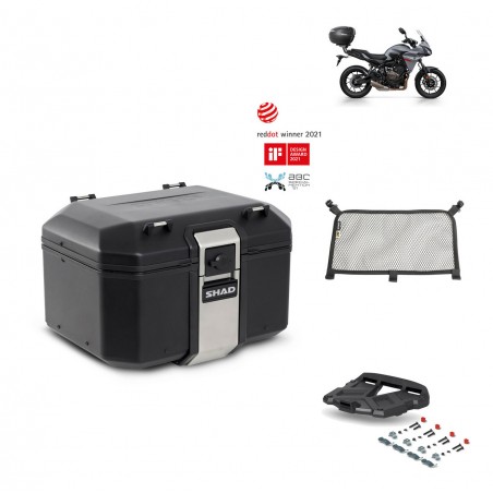 SHAD Baul trasero + parrilla soporte montaje accesorios TR48 TERRA BLACK EDITION KIT-452425