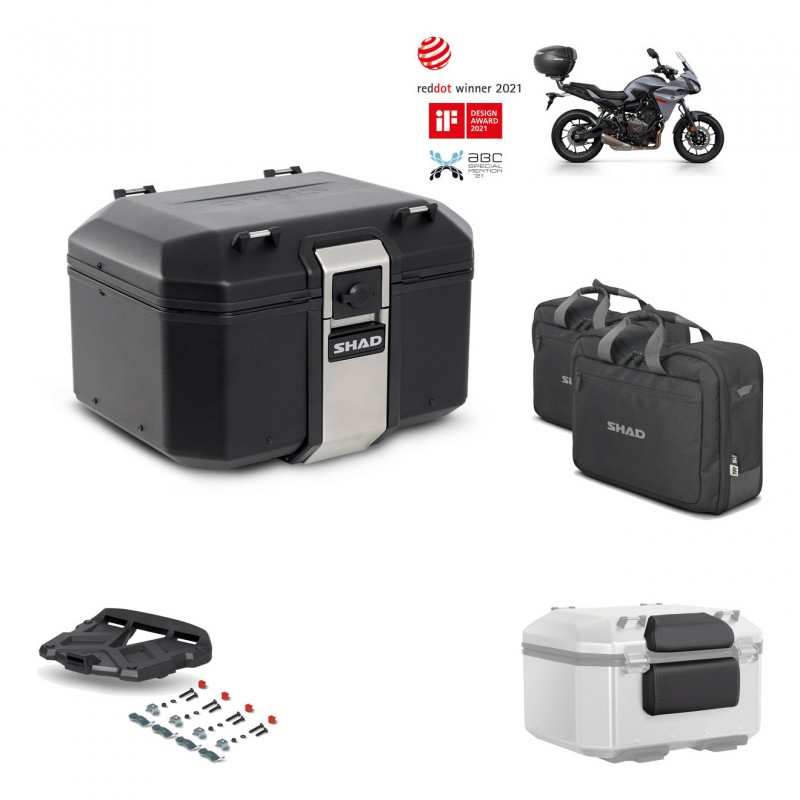 SHAD Baul trasero + parrilla soporte montaje accesorios TR48 TERRA BLACK EDITION KIT-452428