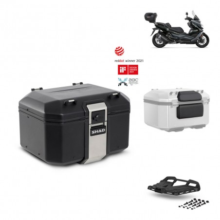 SHAD Baul trasero + parrilla soporte montaje accesorios TR48 TERRA BLACK EDITION KIT-452463