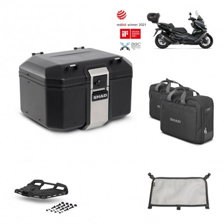 SHAD Baul trasero + parrilla soporte montaje accesorios TR48 TERRA BLACK EDITION KIT-452468