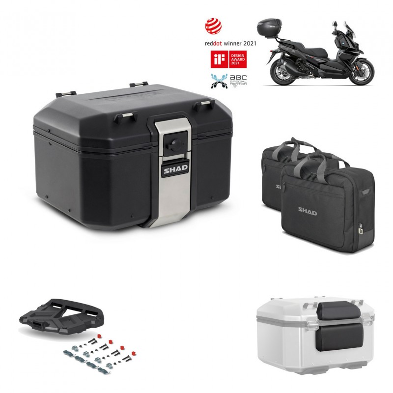 SHAD Baul trasero + parrilla soporte montaje accesorios TR48 TERRA BLACK EDITION KIT-452520