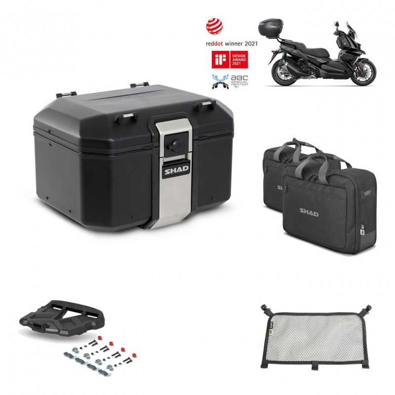 SHAD Baul trasero + parrilla soporte montaje accesorios TR48 TERRA BLACK EDITION KIT-452521