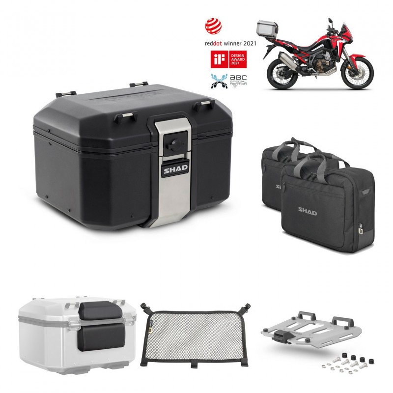 SHAD Baul trasero + parrilla soporte montaje accesorios TR48 TERRA BLACK EDITION KIT-452530