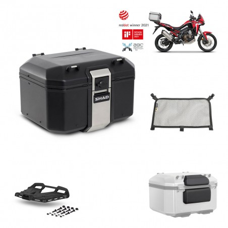 SHAD Baul trasero + parrilla soporte montaje accesorios TR48 TERRA BLACK EDITION KIT-452534