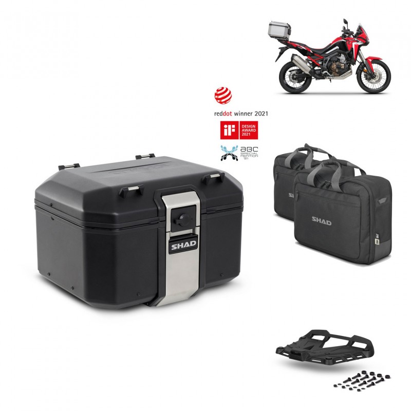 SHAD Baul trasero + parrilla soporte montaje accesorios TR48 TERRA BLACK EDITION KIT-452535
