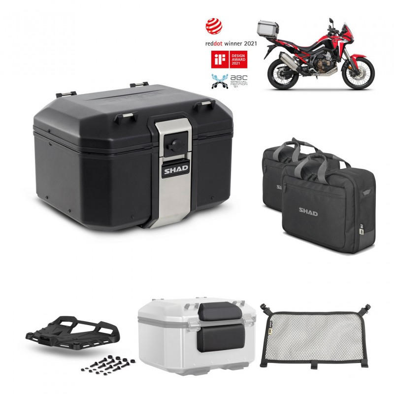SHAD Baul trasero + parrilla soporte montaje accesorios TR48 TERRA BLACK EDITION KIT-452538