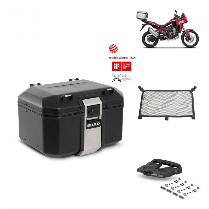 SHAD Baul trasero + parrilla soporte montaje accesorios TR48 TERRA BLACK EDITION KIT-452540