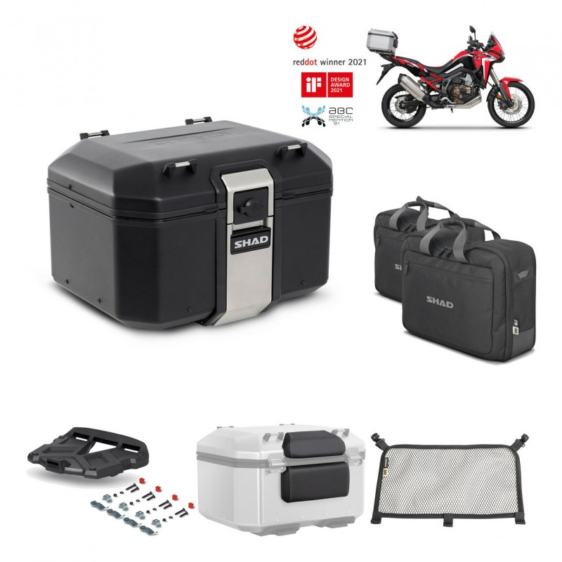 SHAD Baul trasero + parrilla soporte montaje accesorios TR48 TERRA BLACK EDITION KIT-452545