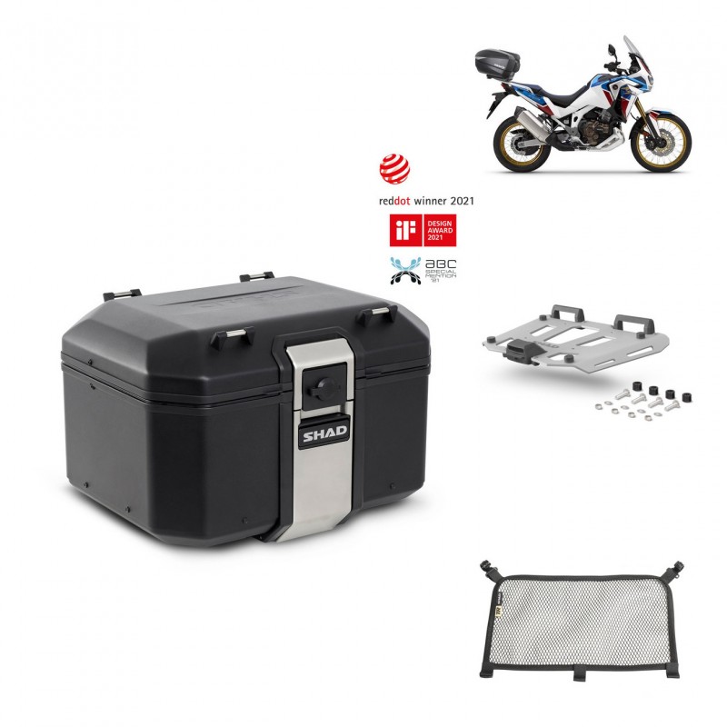 SHAD Baul trasero + parrilla soporte montaje accesorios TR48 TERRA BLACK EDITION KIT-452548