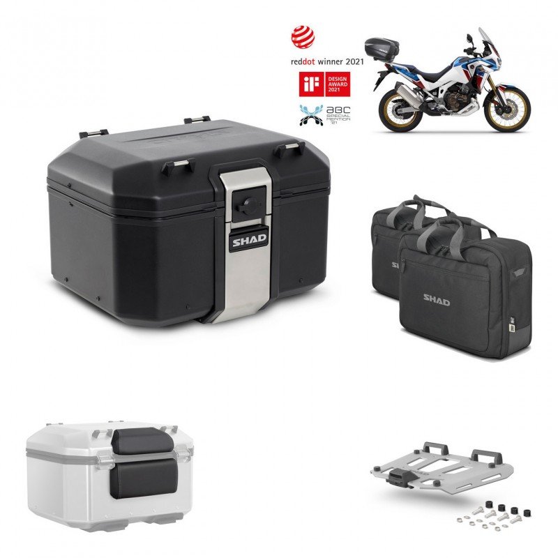 SHAD Baul trasero + parrilla soporte montaje accesorios TR48 TERRA BLACK EDITION KIT-452551