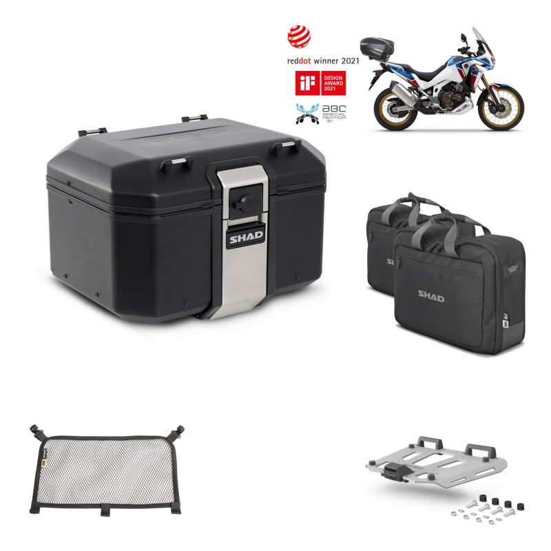 SHAD Baul trasero + parrilla soporte montaje accesorios TR48 TERRA BLACK EDITION KIT-452552