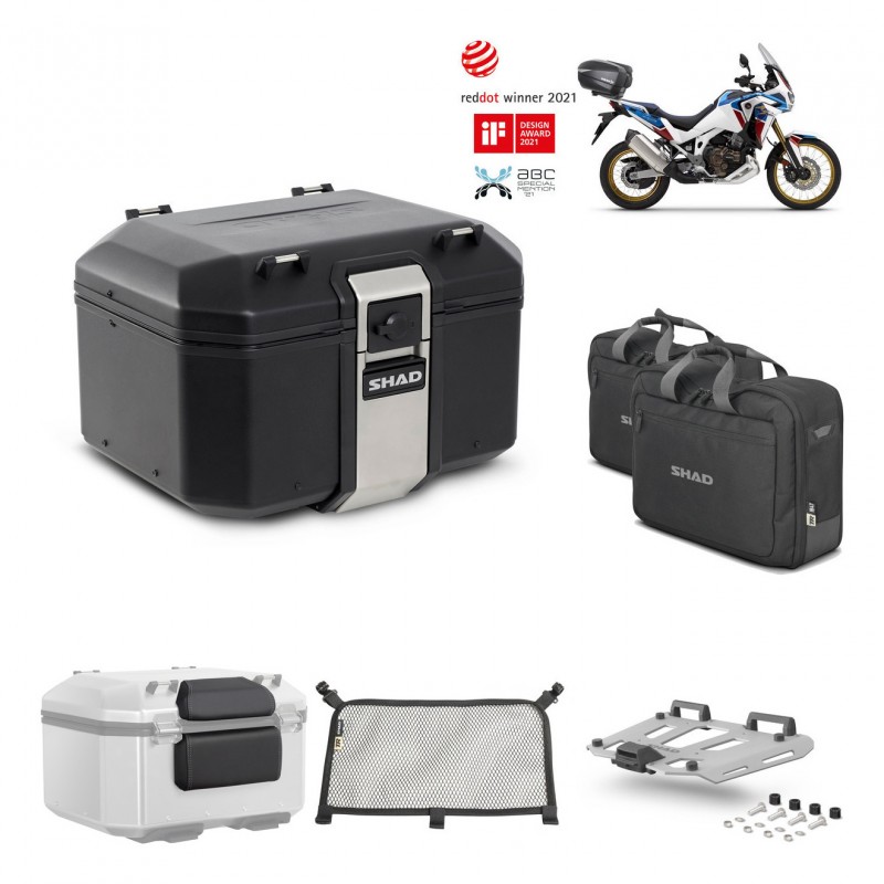 SHAD Baul trasero + parrilla soporte montaje accesorios TR48 TERRA BLACK EDITION KIT-452553