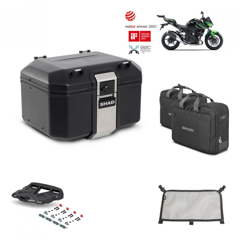 SHAD Baul trasero + parrilla soporte montaje accesorios TR48 TERRA BLACK EDITION KIT-452590