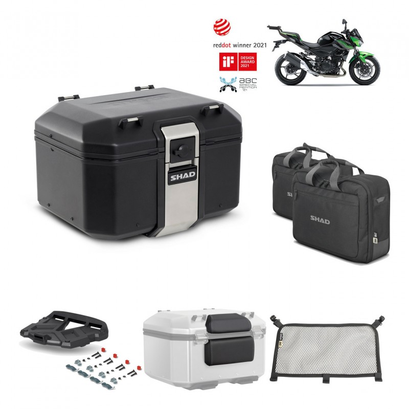 SHAD Baul trasero + parrilla soporte montaje accesorios TR48 TERRA BLACK EDITION KIT-452591